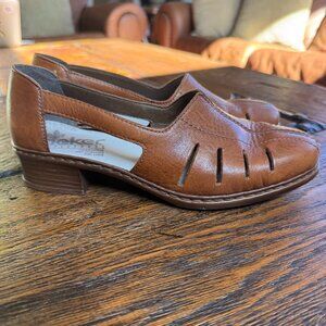 Vintage Rieker Anti-Stress Brown Leather Loafer, Women's US Size 8.5